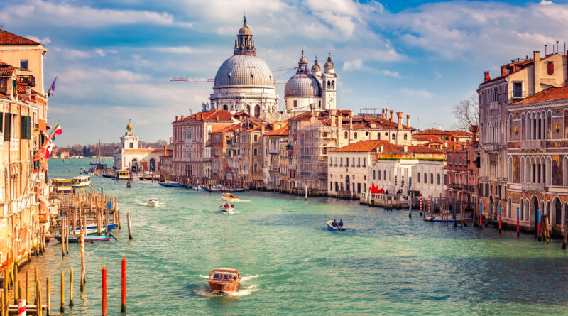 Grand Canal and Basilica Santa Maria della Salute in Venice (Photo Credit: iStock)