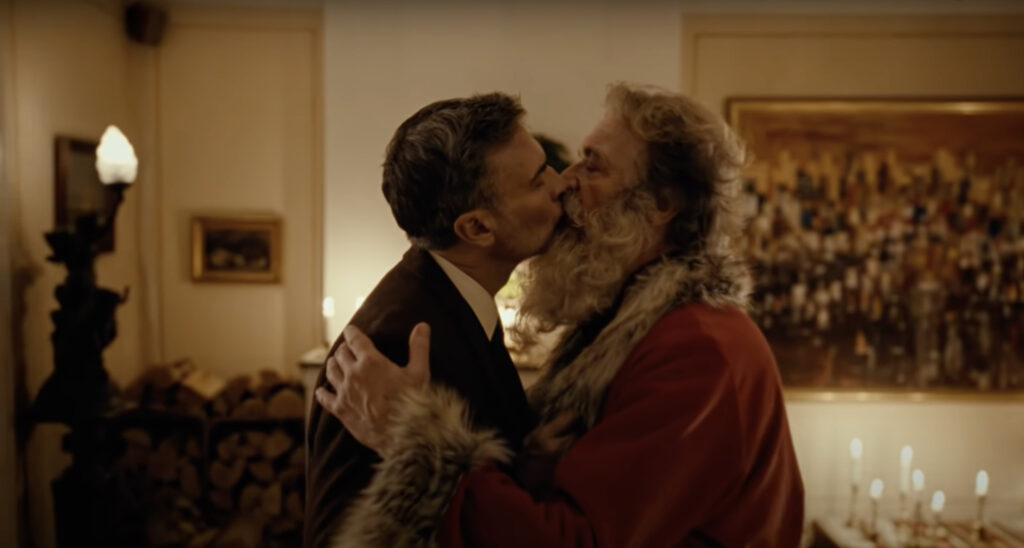 Harry kissing Santa Claus - Posten Norge Commercial