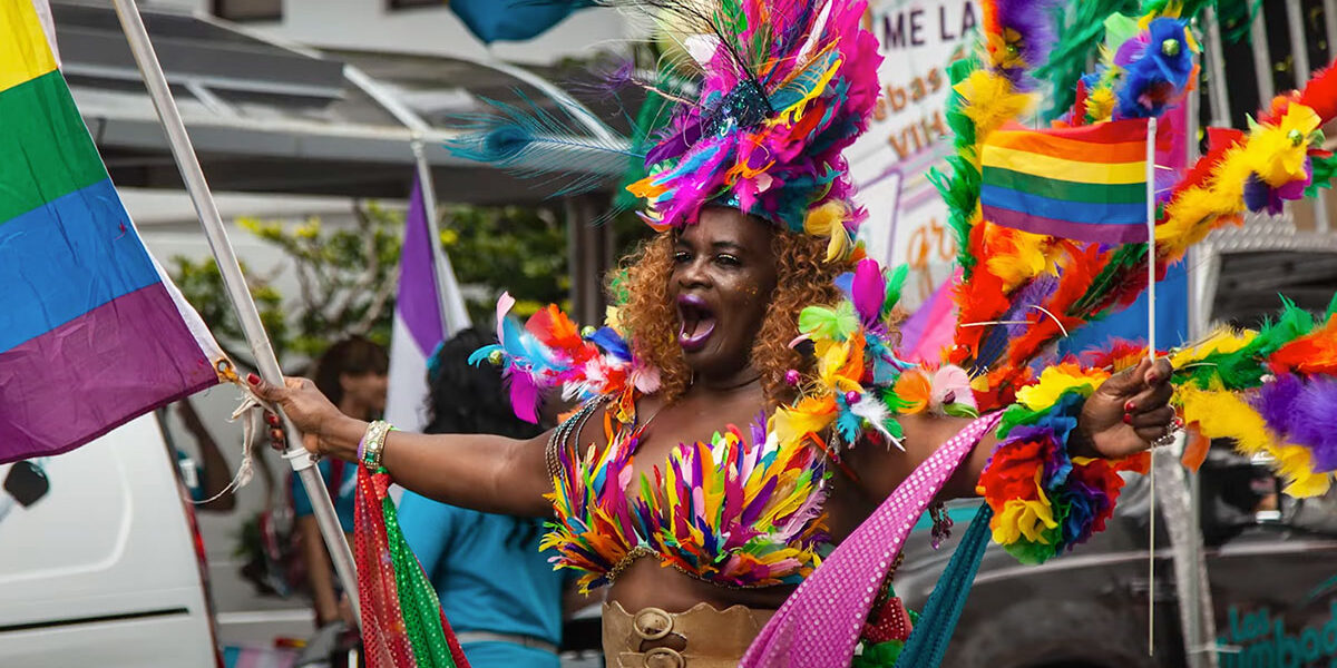 Transgender reveler at Puerto Rico Pride celebration (Photo Credit: Discover Puerto Rico)