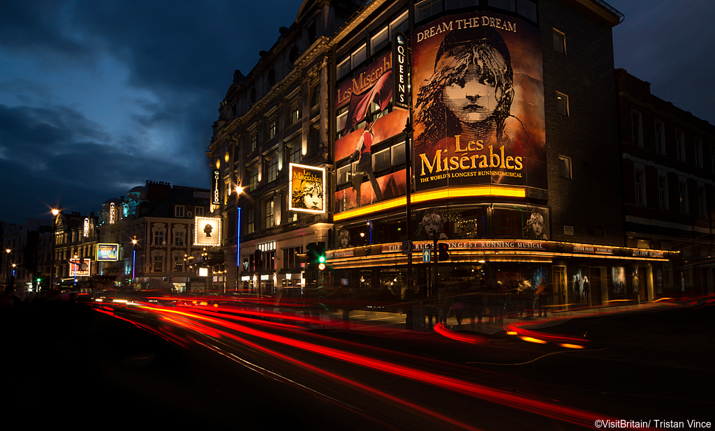 Shaftesbury Avenue, West End, London (Photo Credit: ©VisitBritain / Tristan Vince)