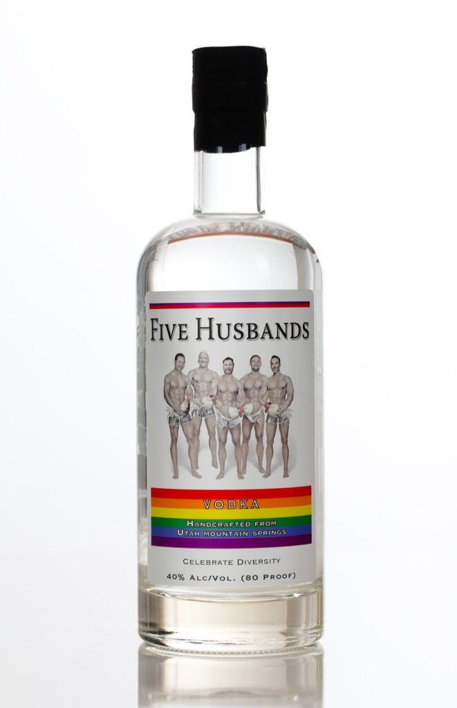 Five Husbands Vodka Label 2019 (Photo Credit: Ogden's Own Distillery)