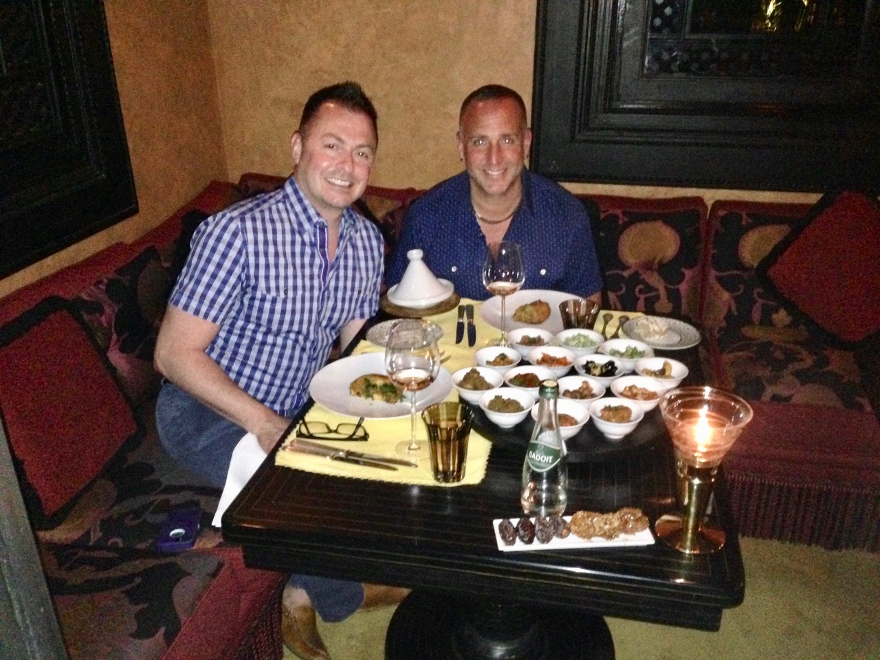 Stefano and Keith in Marrakech, Morocco (Photo Credit: Keith Wein)