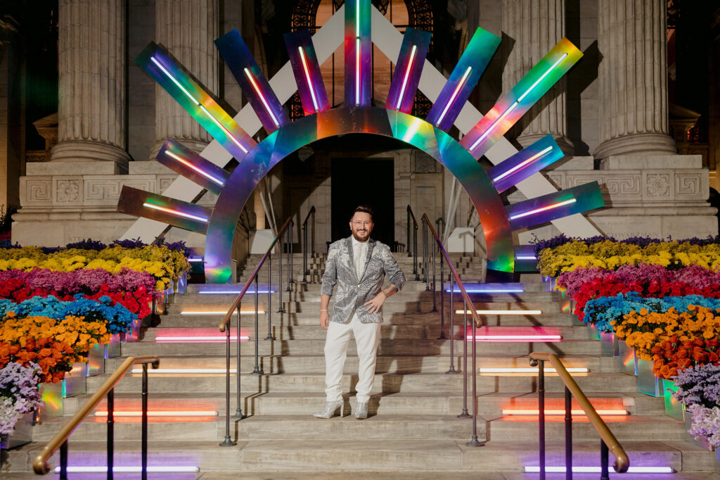 Jove Meyer at The Knot Gala that he I planned and designed in 2019. (Photo Credit: The Wedding Artists Collective)