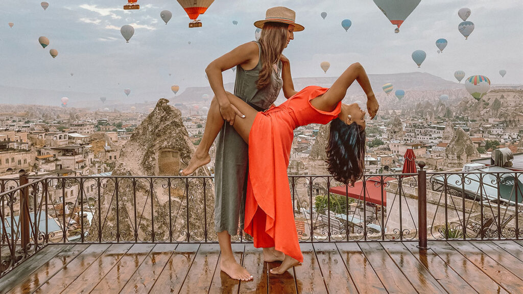 Vacationer of the Week - Sep and Magda in Cappadocia, Turkey (Photo Credit: @caspiantobaltic)