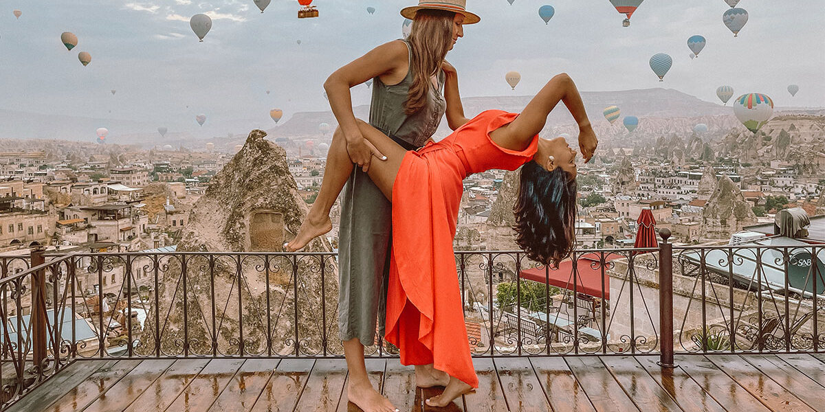 Vacationer of the Week - Sep and Magda in Cappadocia, Turkey (Photo Credit: @caspiantobaltic)