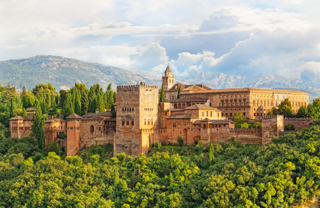 Alhambra, Granada, Spain is just one place vaccinated American travelers can visit now. (Photo Credit: Shchipkova Elena / Shutterstock)