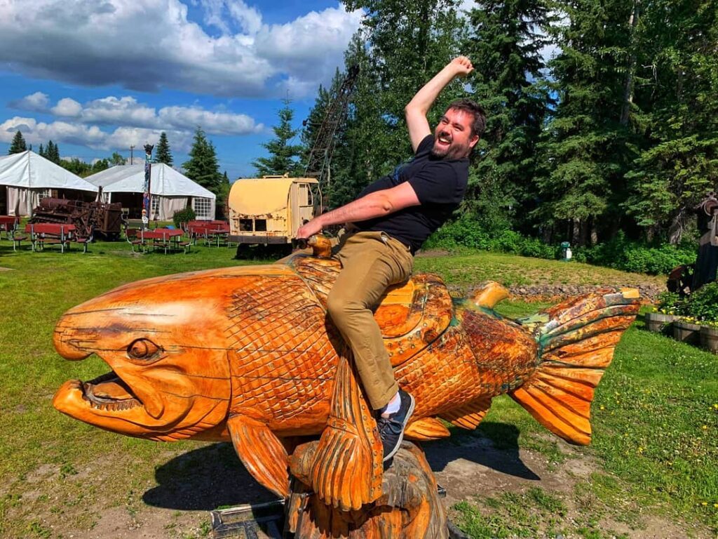 Vacationer Magazine talks to LGBTQ+ Deaf and Hard of Hearing people including Alex Bryce seen here at Pioneer Park in Fairbanks, Alaska