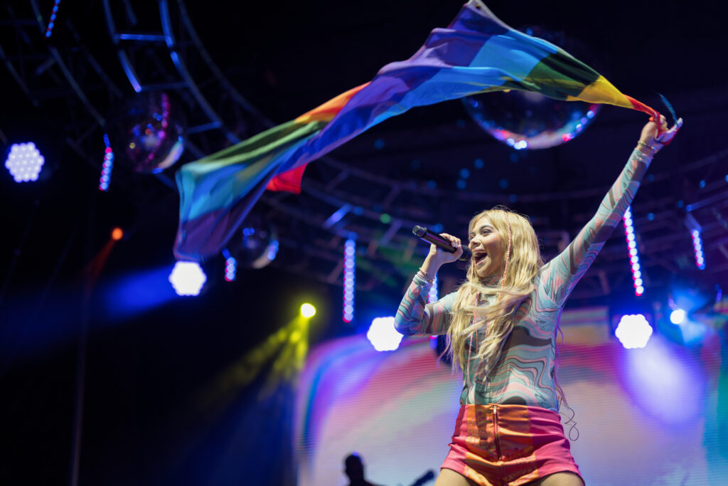 Hayley Kiyoko at Outloud Music Festival (Photo Credit: Outloud: Raising Voices/Twitch)