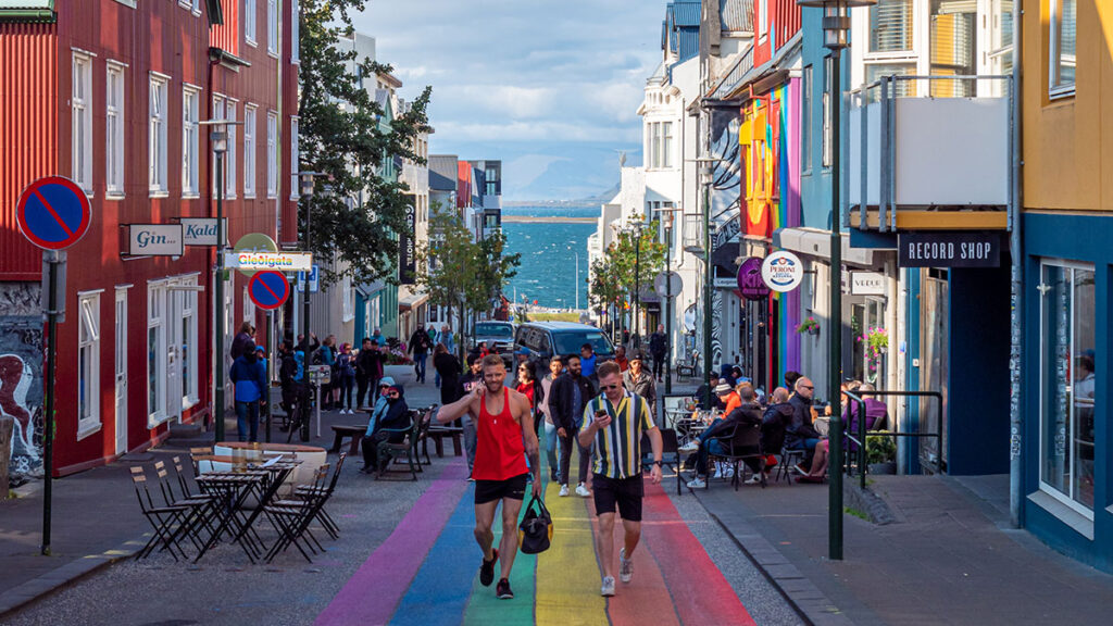 Rainbow Street in Reykjavík, Iceland (Photo Credit: bzzup / iStock)