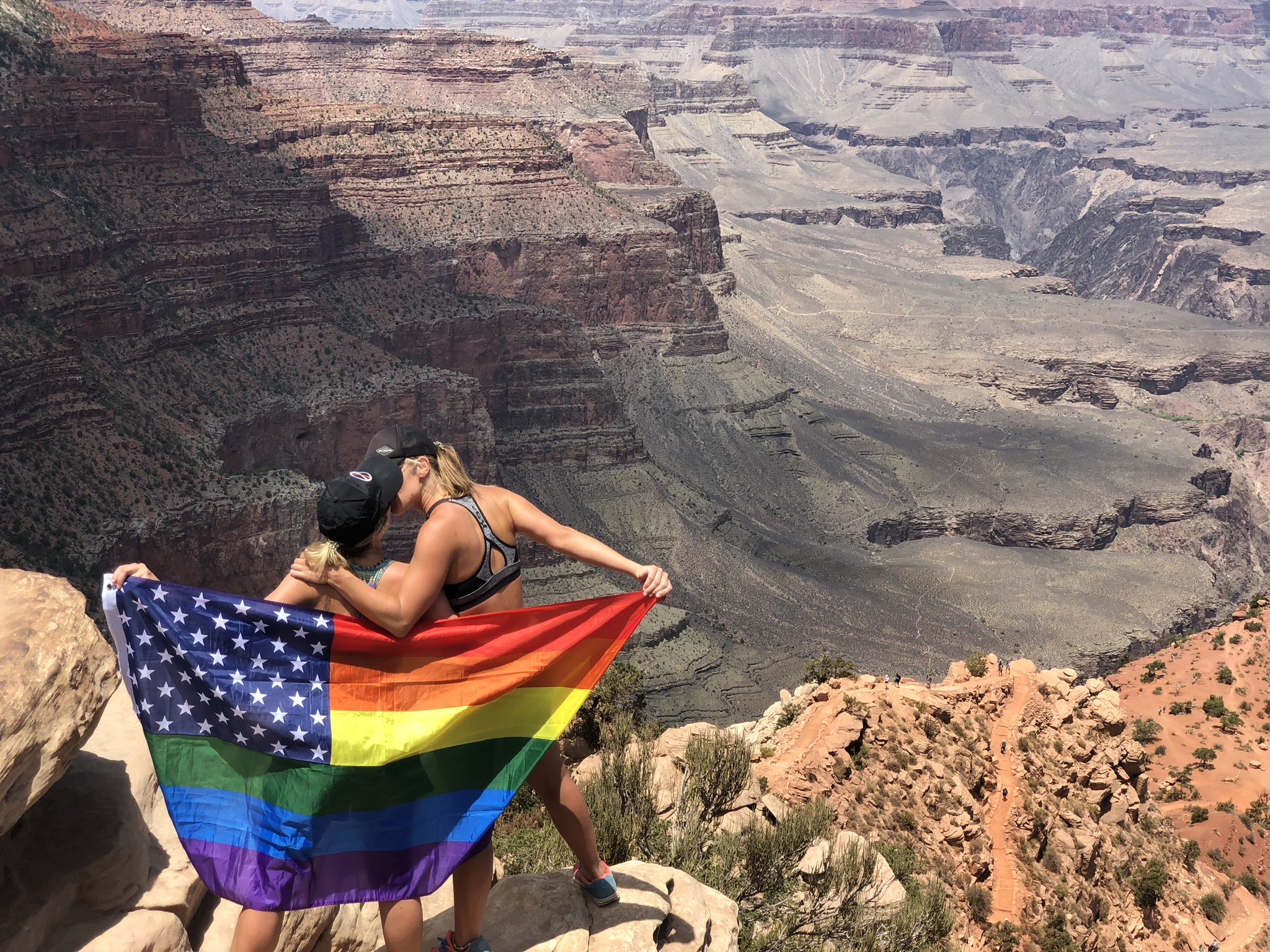 Showing Pride at the Grand Canyon (Photo Credit: Charity & Peta King)