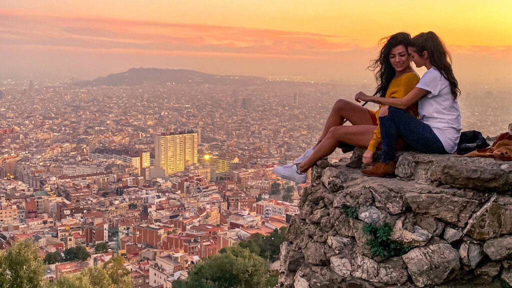 Kirstie and Christine in Barcelona, Spain (Photo Credit: Kirstie Pike and Christine Diaz)