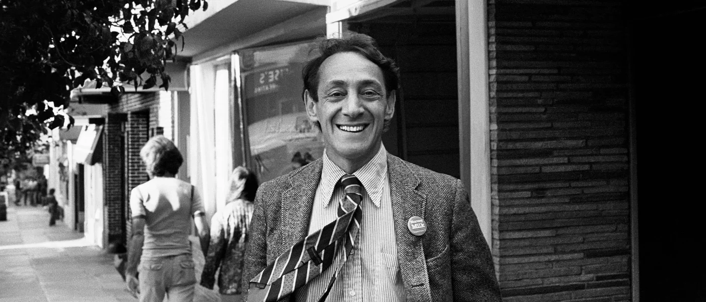 Harvey Milk, an LGBTQ+ activitis and San Francisco public officiall