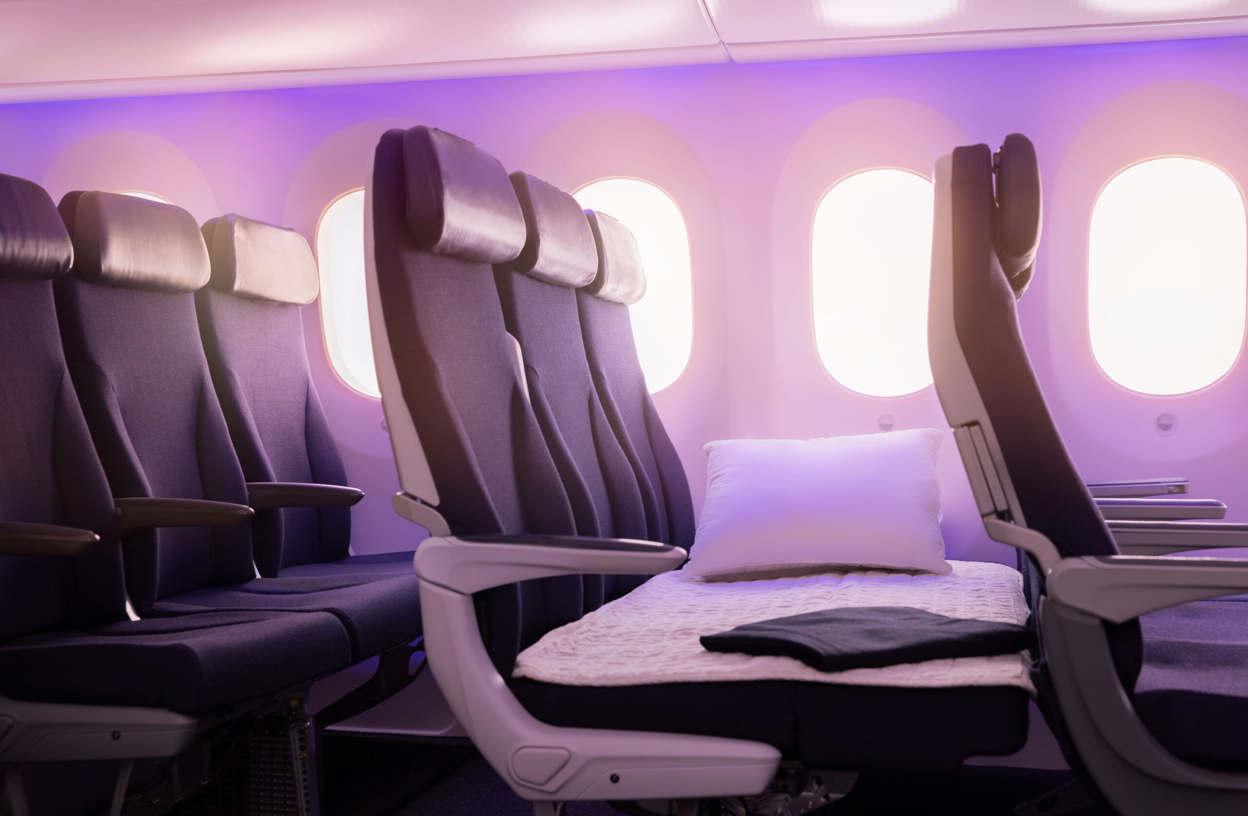 Skycouch Seat (Photo Credit: Air New Zealand)