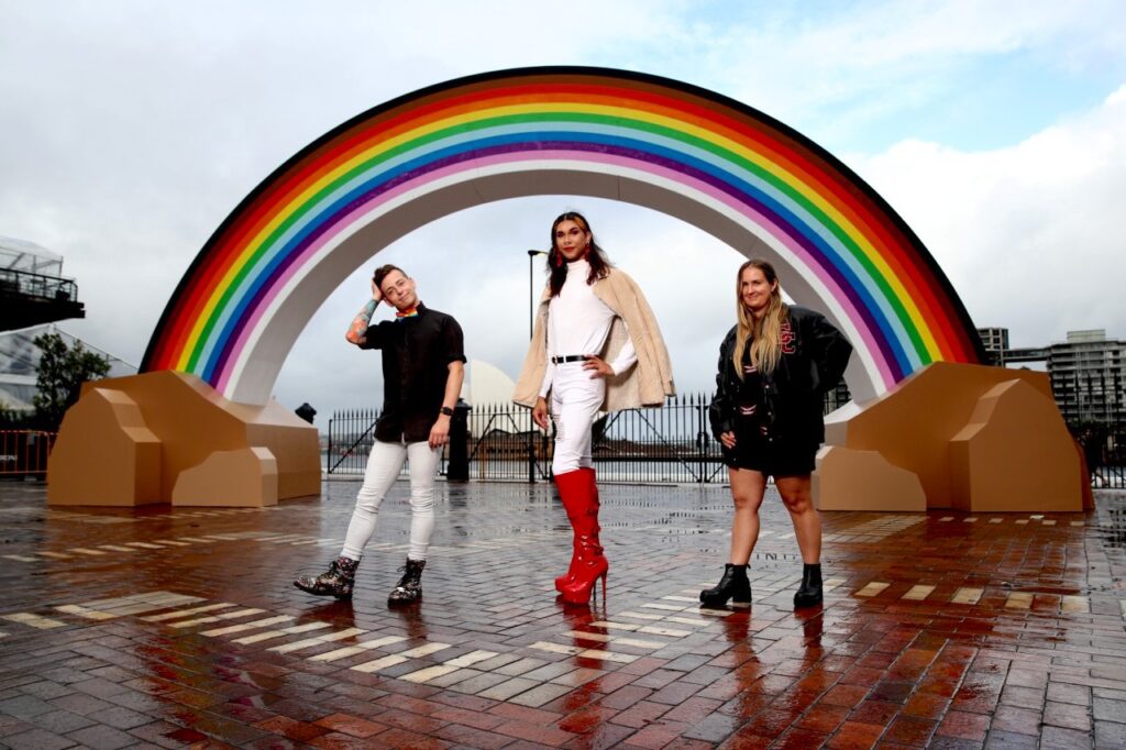 Tinder's Big Rainbow Project (Photo Credit: Tinder)