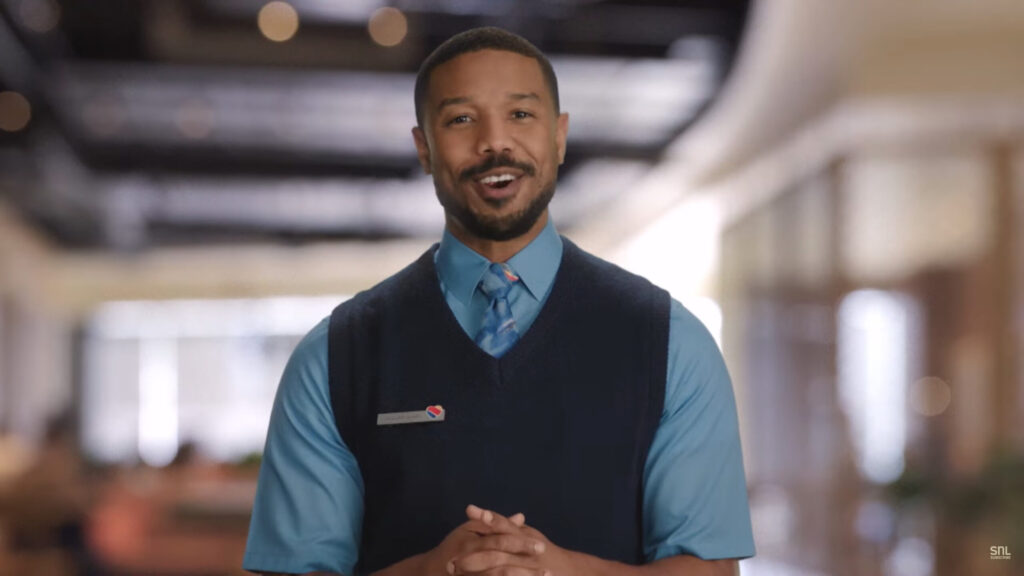 Michael B. Jordan - SNL Southwest Airlines Skit