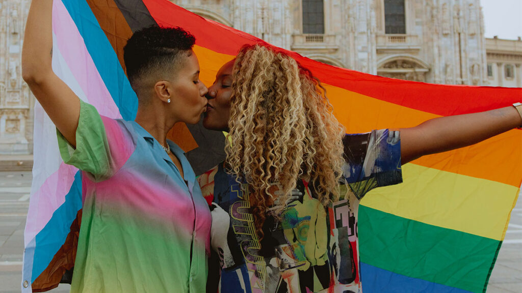 The Queer Nomads, Lexie and Aisha Shaibu-Lenoir, in Milan, Italy (Photo Credit: Maartje Hensen)